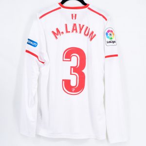 2017-18 Sevilla FC Home Shirt #3 M. LAYUN Match Worn - Image 1