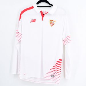 2015-16 Sevilla FC Home Shirt Europa League #9 GAMEIRO Match Worn - Image 2