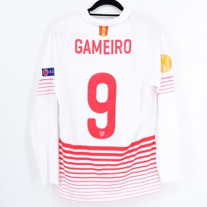 2015-16 Sevilla FC Home Shirt Europa League #9 GAMEIRO Match Worn - Image 1