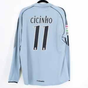 2005-06 Real Madrid Third Shirt #11 CICINHO Match Worn - Image 1