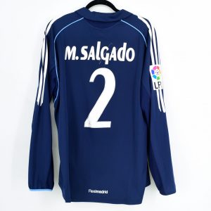 2005-06 Real Madrid Away Shirt #2 M. SALGADO Match Worn