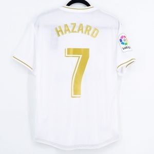 2019-20 Real Madrid Home Shirt Authentic #7 HAZARD Climachill Size L
