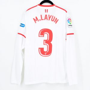 2017-18 Sevilla FC Home Shirt #3 M. LAYUN Match Worn - Image 1
