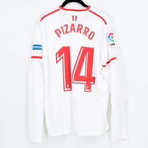2017-18 Sevilla FC Home Shirt #14 PIZARRO Match Worn