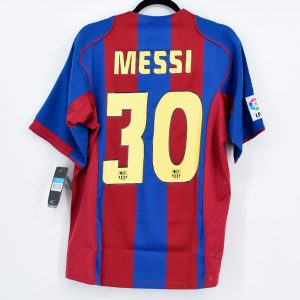 2004-05 Barcelona Home Shirt #30 MESSI Nike *BNWT* M – Kitroom