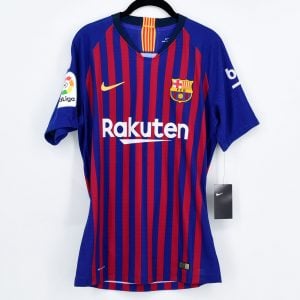2018-19 Barcelona Player Issue Home Shirt #8 ARTHUR Match Un Worn - Image 2