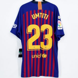 2018-19 Barcelona Player Issue Home Shirt #23 UMTITI Match Un Worn