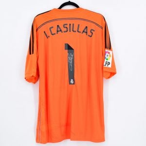 2014-15 Real Madrid Goalkeeper Shirt #1 I. CASILLAS Signed