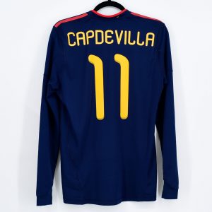 2010 Spain Away Shirt Player Issue #11 CAPDEVILLA Final World Cup 2010 - Image 1