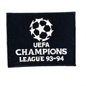 1993-94 UEFA Champions League Patch Badge Old Repro Black