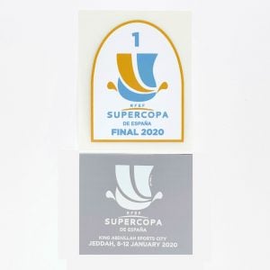 Original Player Issue 2019-20 Supercup Patch Supercopa 2020 Jeddah Valencia White
