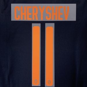 2019-20 Valencia CF Name Set Away #11 CHERYSHEV Repro Champions League