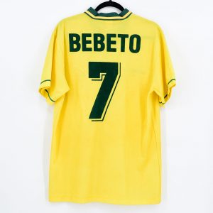 Brazil 1994 Home Shirt #7 BEBETO (Very Good) L - Image 1