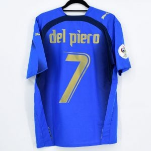 Italy World Cup 2006 Home Shirt #7 DEL PIERO (Very Good) L