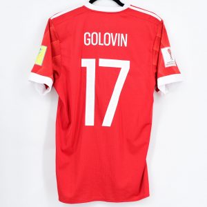2017 Russia Home Shirt #17 GOLOVIN Match Worn vs New Zealand