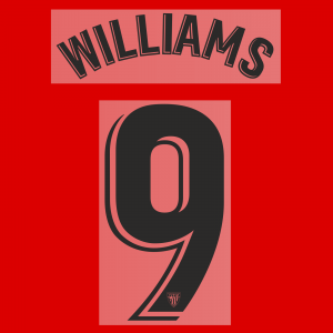 2018-22 Ath. Club Bilbao Name Set Home #9 WILLIAMS Repro