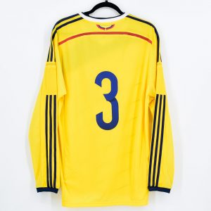 2014 Colombia Home Shirt #3 PEDRO FRANCO Match Worn Adizero