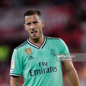 2019-20 Real Madrid Third Shirt Authentic #7 HAZARD Climachill - Image 3