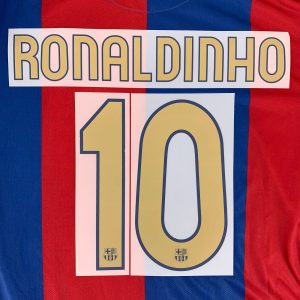 Official Reissue 2006-07 Barcelona Name Set #10 RONALDINHO Sipesa - Image 1