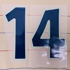 2003-04 Barcelona Away Name Number Set #14 (Messi Debut) Repro v1 - Image 1