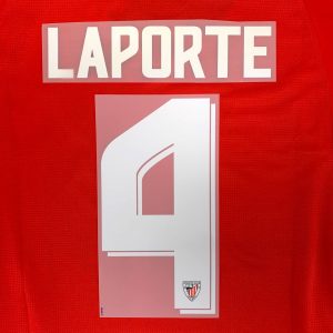 Official 2013-14 Ath. Club Bilbao Name Set Home #4 LAPORTE - Image 1