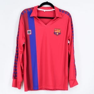 1988-89 Barcelona Third Retro Red Shirt L/S #10