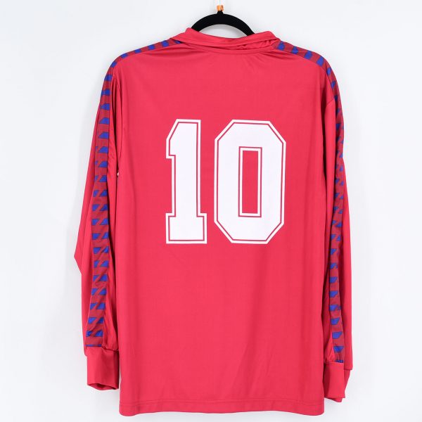 red barcelona jersey