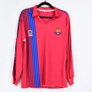 1990-91 Barcelona Third Retro Red Shirt L/S #8 STOICHKOV