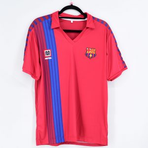 1990-91 Barcelona Third Retro Red Shirt #8 STOICHKOV - Image 1