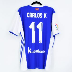2016-17 Real Sociedad Home Shirt #11 CARLOS VELA Adidas L - Image 1