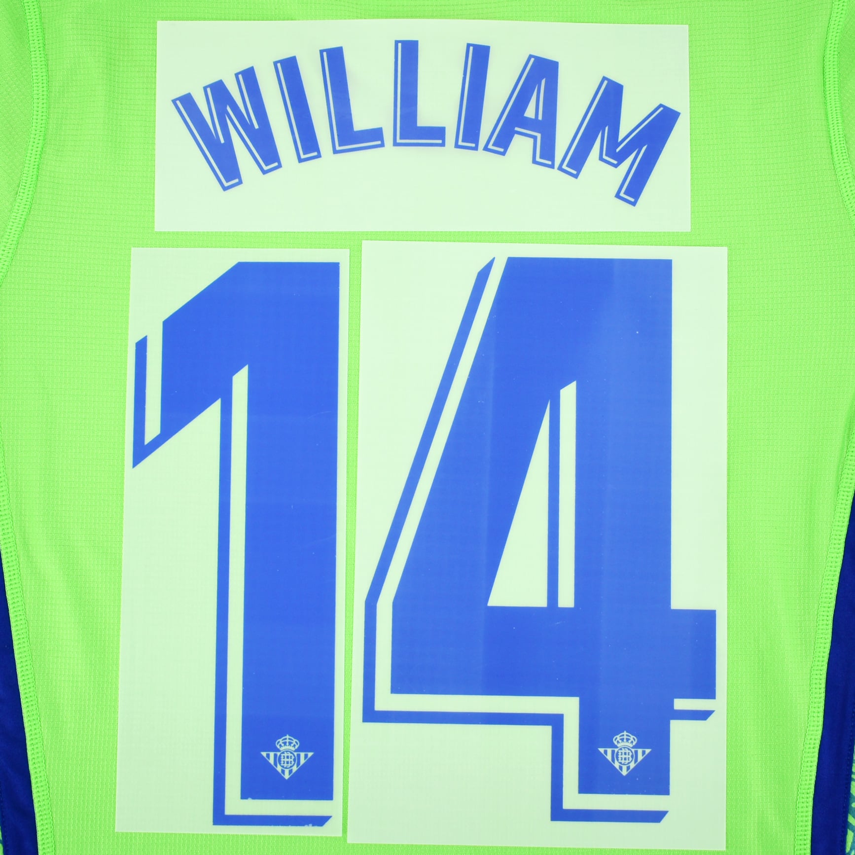 2018-19 Betis Name Set Third 14 WILLIAM