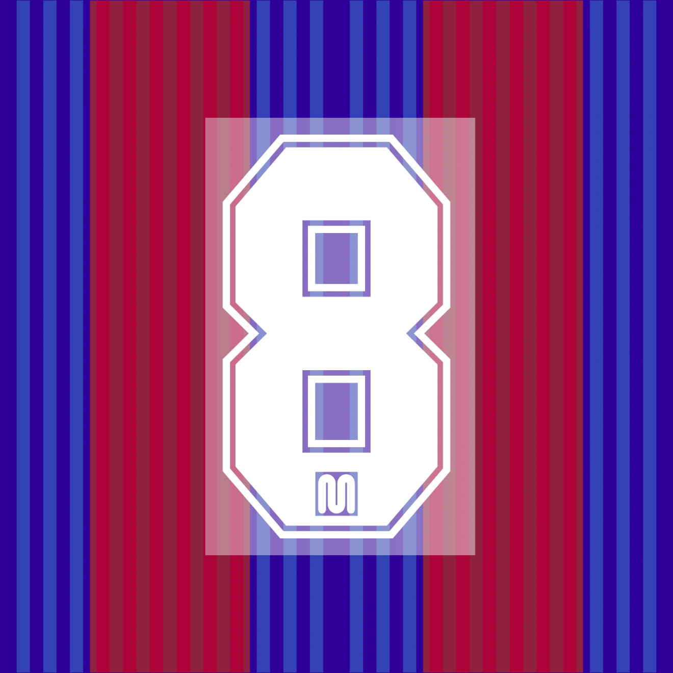 1991-92 Barcelona Home MEYBA Number #8 (Stoichkov) Dorsal – Kitroom ...