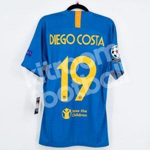 2018-19 Atletico Madrid Player Issue Third Shirt #19 DIEGO COSTA Champions League - Image 1