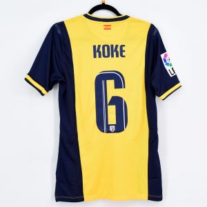 2013-14 Atletico Madrid Player Issue Away Shirt #6 KOKE - Image 1