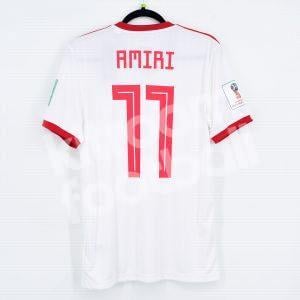 Iran World Cup 2018 Russia Home Player Issue Shirt #11 AMIRI vs Portugal - Image 1