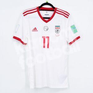 Iran World Cup 2018 Russia Home Player Issue Shirt #11 AMIRI vs Portugal - Image 2