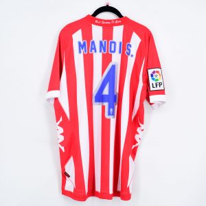 2012-13 Sporting Gijón Home Match Worn Shirt #4 MANDI S. - Image 1