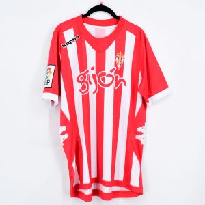2012-13 Sporting Gijón Home Match Worn Shirt #4 MANDI S. - Image 2