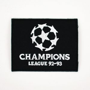 1992-93 UEFA Champions League Patch Badge Old Repro Black