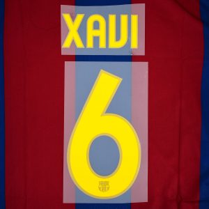 2007-08 Barcelona Goalkeeper Name Set #6 XAVI Repro