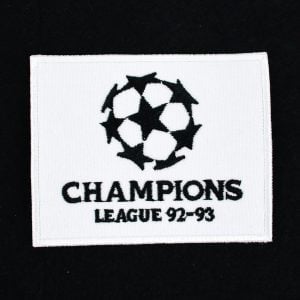 1992-93 UEFA Champions League Patch Badge Old Repro White