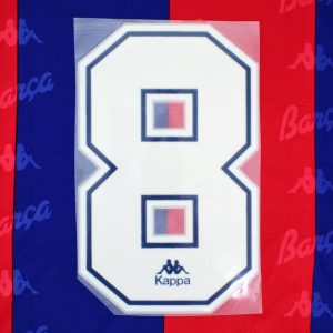 1992-95 Barcelona KAPPA Number Flock #8 (Stoichkov)