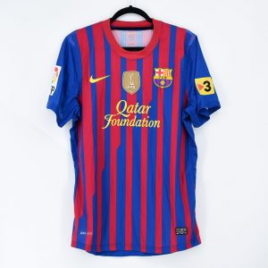 2011-12 Barcelona Home Shirt #16 SERGIO Match Worn vs Betis - Image 2