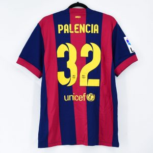 2014-15 Barcelona B Home Shirt #32 PALENCIA Match Worn - Image 1