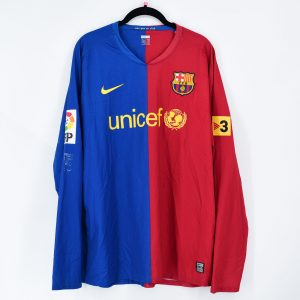 2008-09 Barcelona Player Issue Home Shirt #3 PIQUÉ (Very Good) XL - Image 2