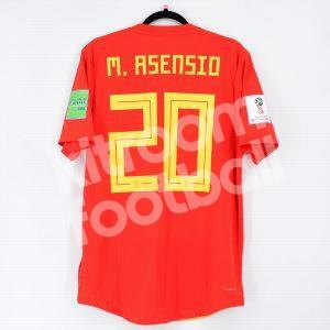 Spain World Cup 2018 Home Shirt Player Issue #20 M. ASENSIO 8 Climachill vs Russia - Image 1