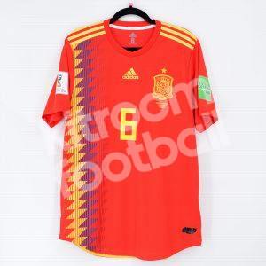 Spain World Cup 2018 Home Shirt Player Issue #6 A. INIESTA 8 Climachill vs Russia - Image 2