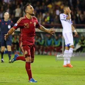 2014-15 Spain Home Shirt #20 S. CAZORLA *New* M Adidas - Image 3