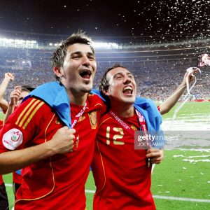 Spain Home Shirt #8 CAMPEONES Euro 2008 (Excellent) XL - Image 3