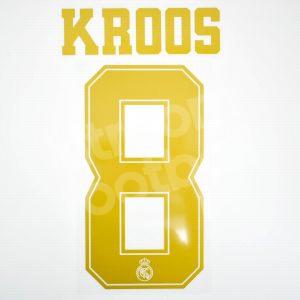 2019-20 Real Madrid Player Issue Home Gold Name Set Sporting ID - #8 KROOS